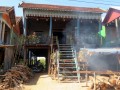 Un villaggio di palafitte vicino a Siem Reap