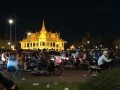 Phnom Penh festeggiando l'arrivo del 2024
